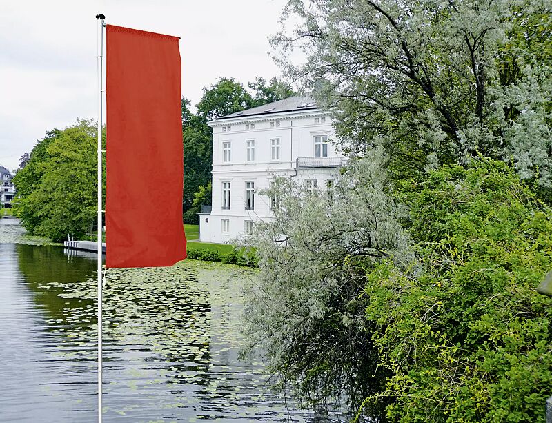 zylindrischer-aluminium-fahnenmast-variation__shoKAT0042198 2-teiliger zylindrischer Aluminium-Fahnenmast VARIATION mit Ausleger